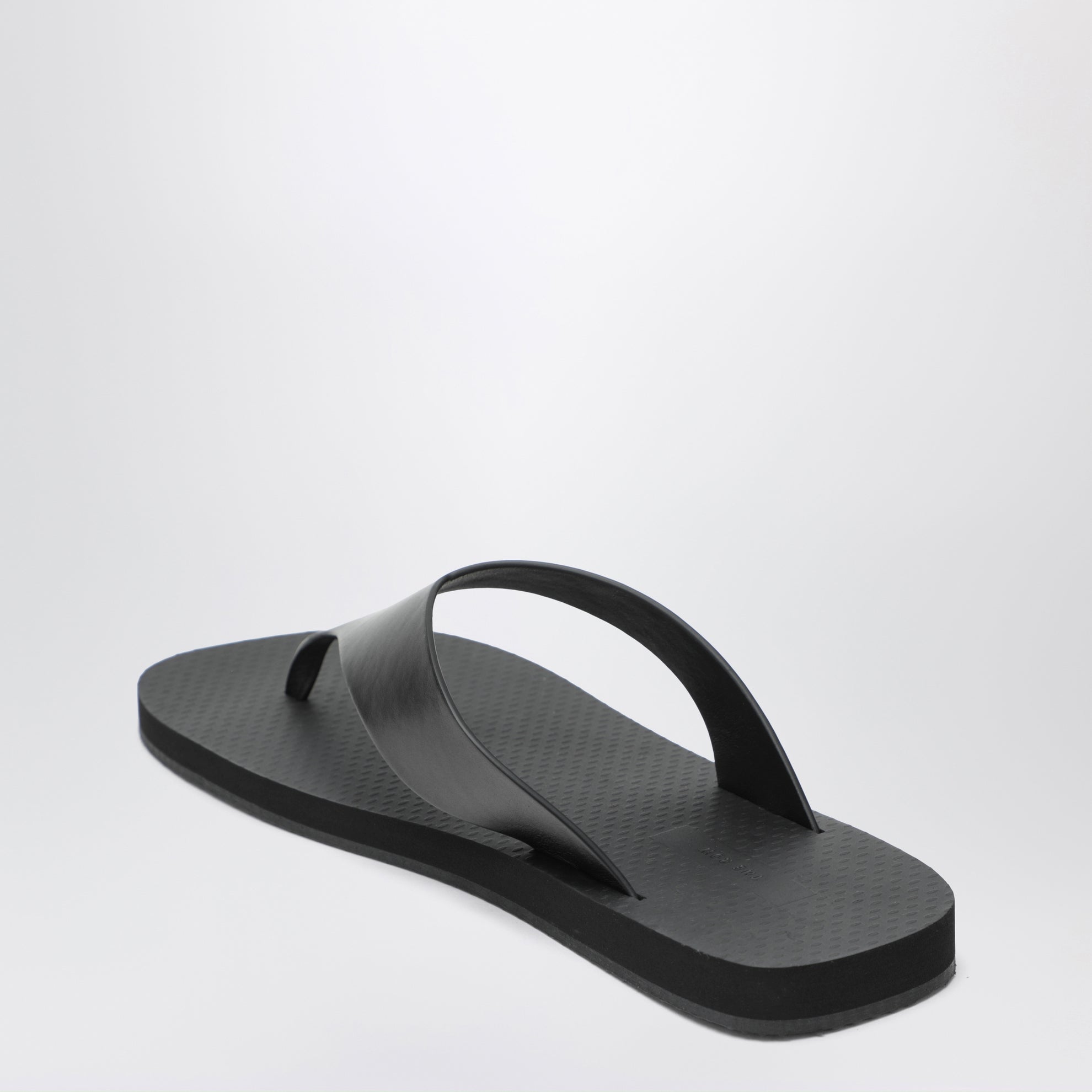 Dune Sandalo Ginza classico in pelle nero