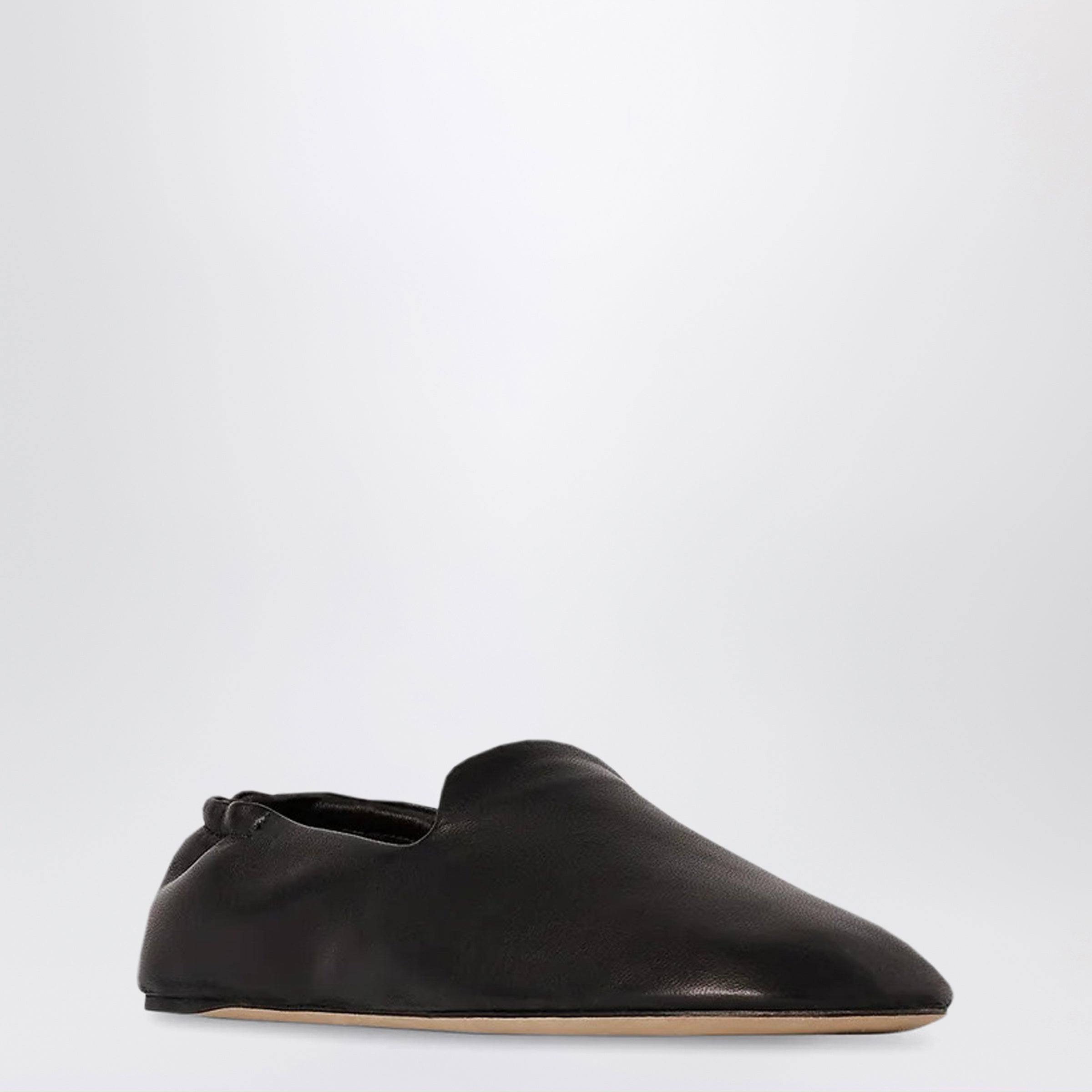 The Row Casa Slipper in lamb nappa leather black | TheDoubleF
