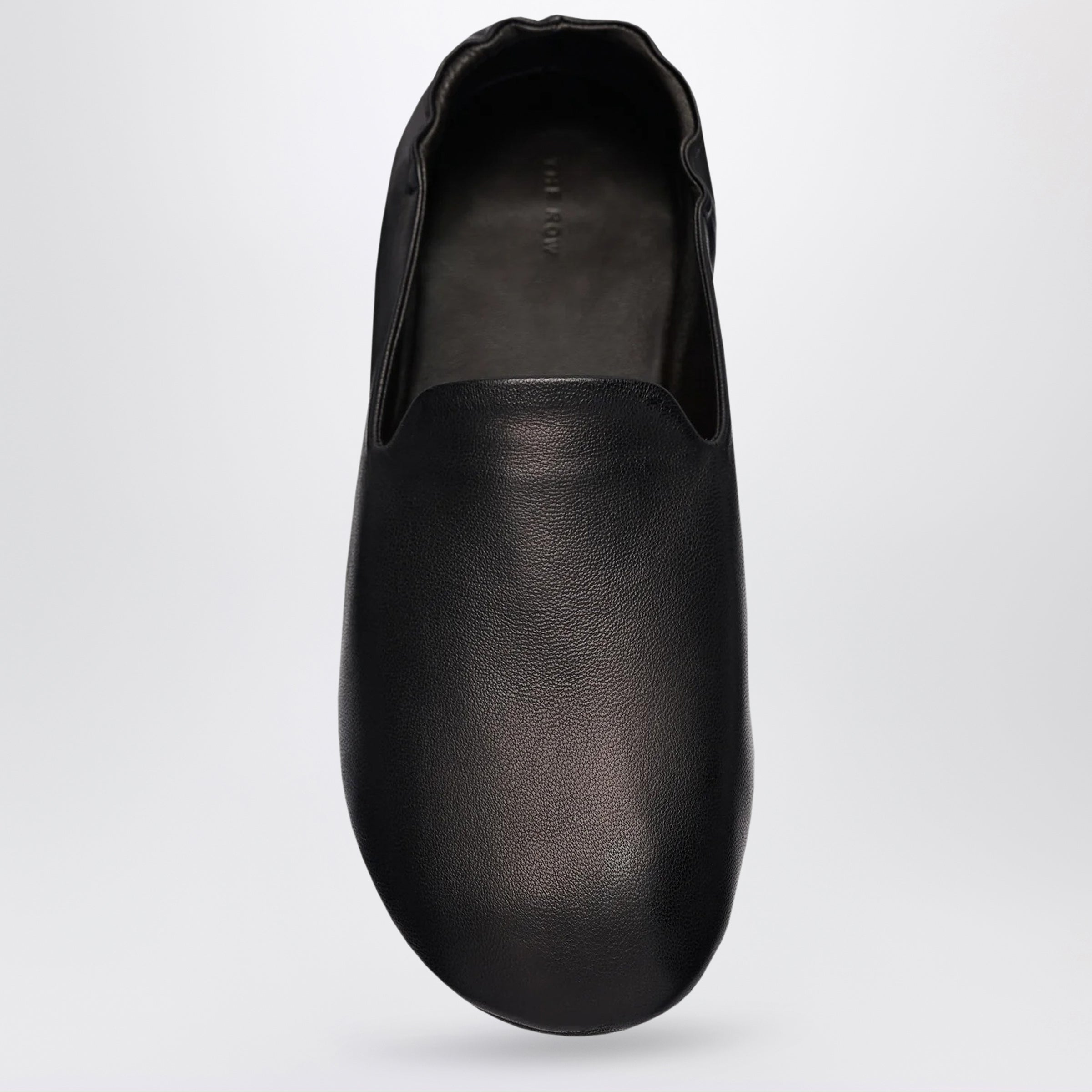 The Row Casa Slipper in lamb nappa leather black | TheDoubleF