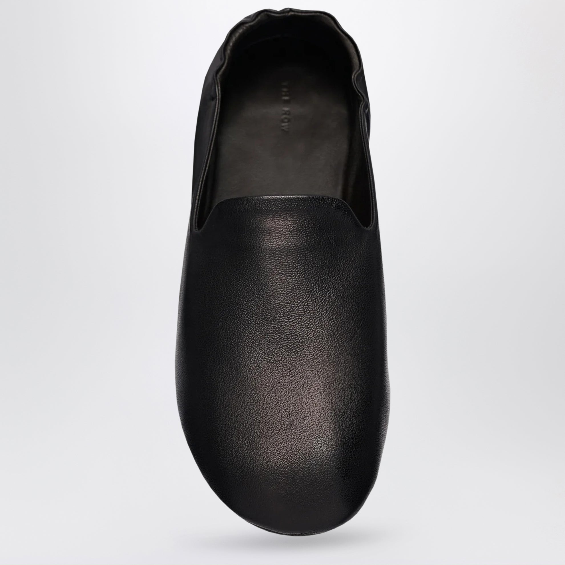 Slipper Casa in nappa nera