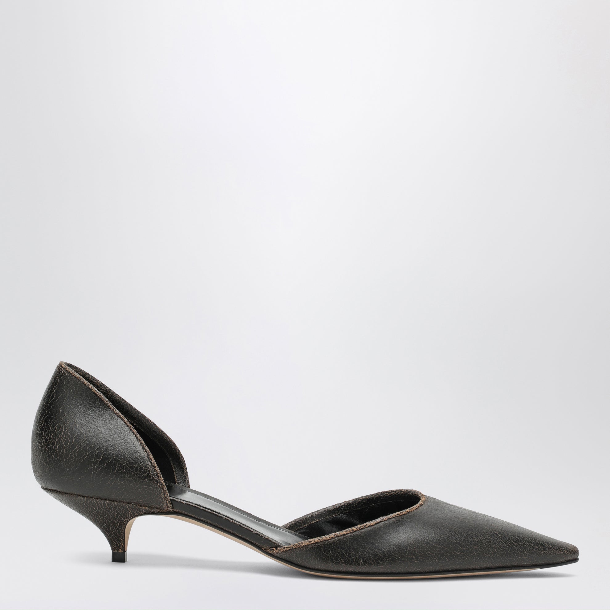 Décolleté d'Orsay Liisa in suede marrone scuro
