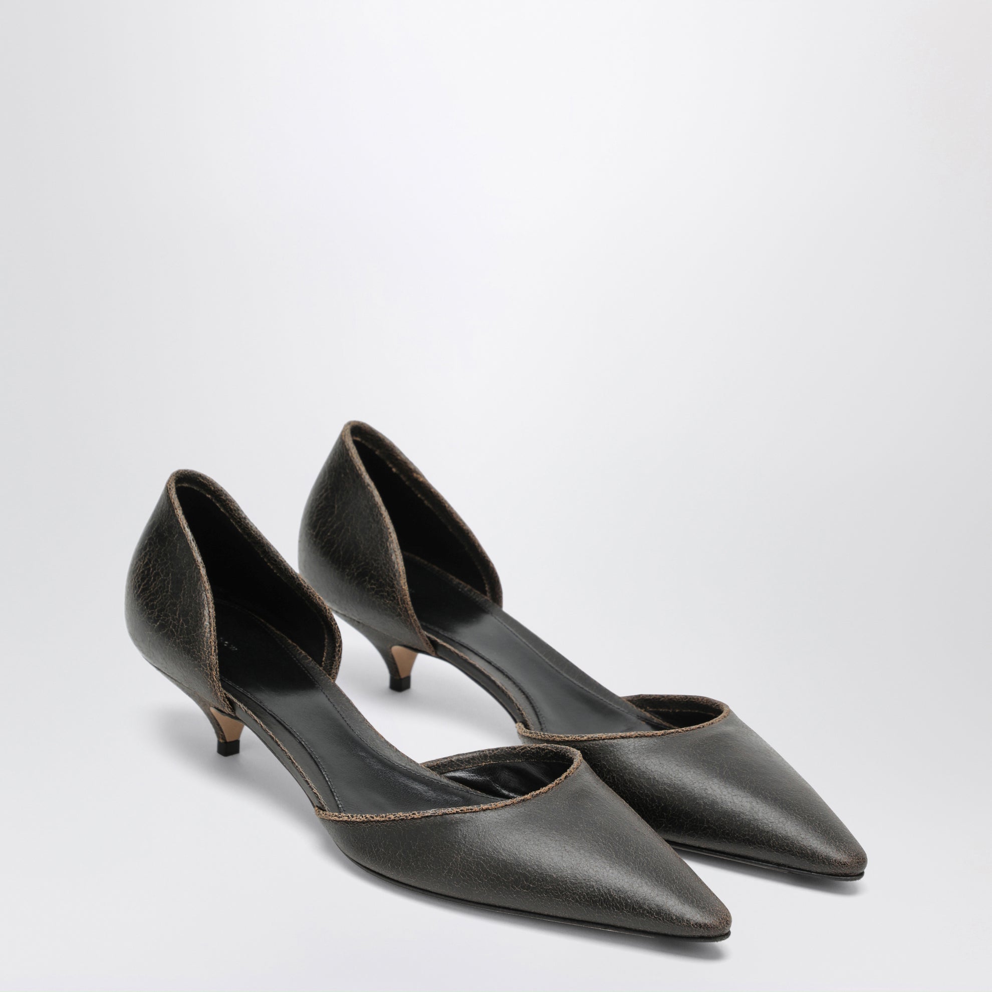 Décolleté d'Orsay Liisa in suede marrone scuro
