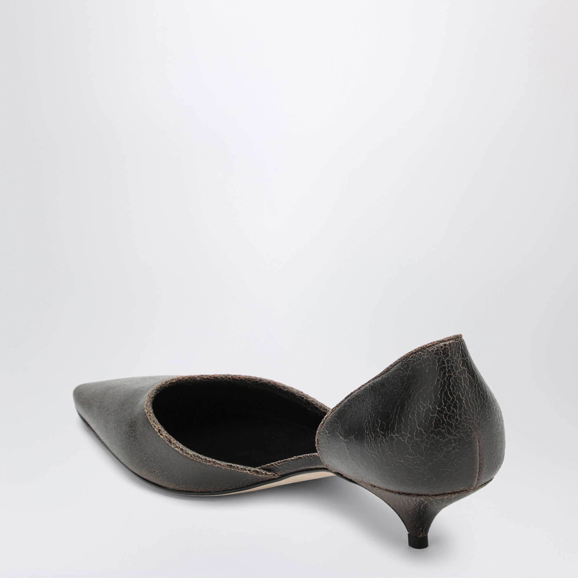 Décolleté d'Orsay Liisa in suede marrone scuro