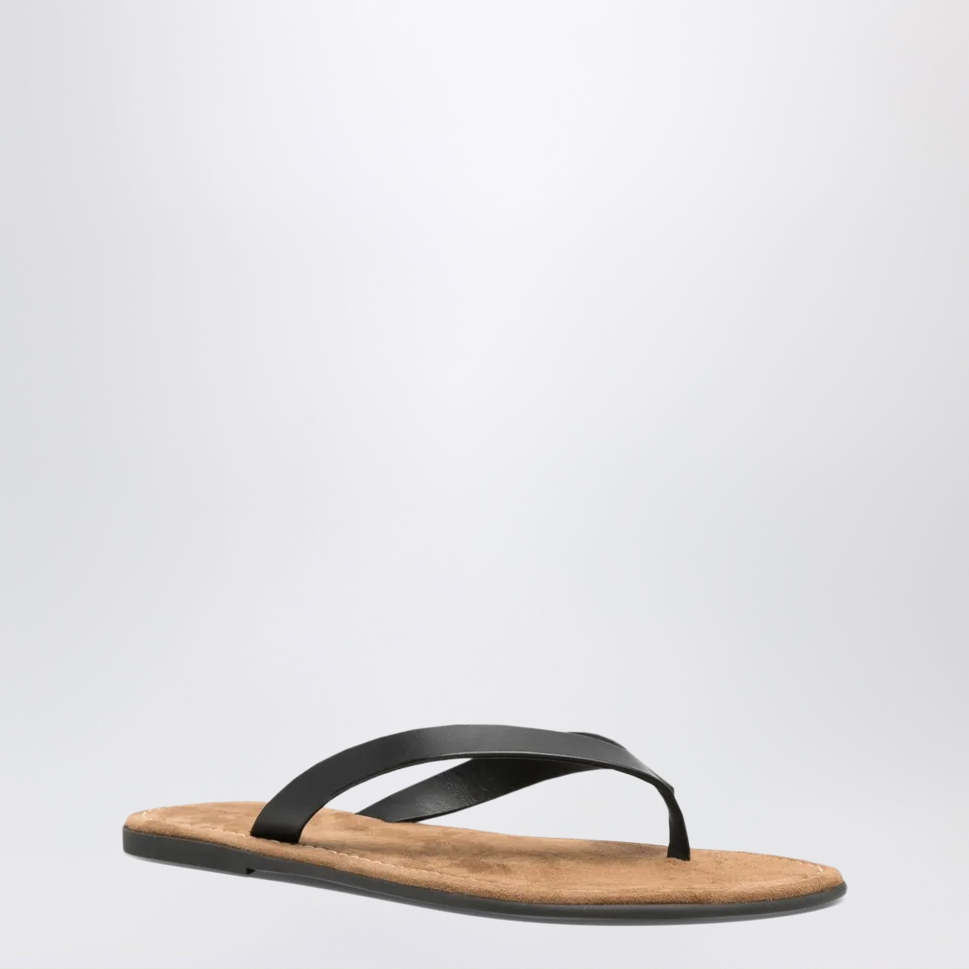 Infradito in pelle nere