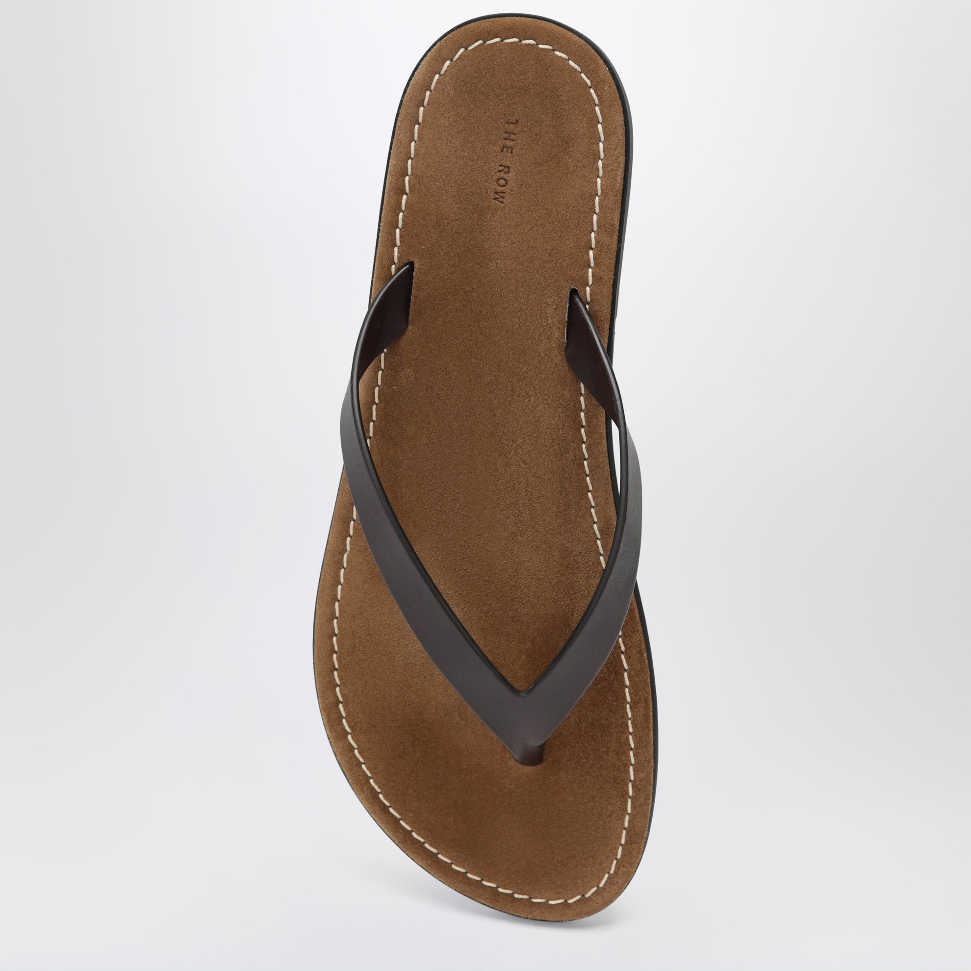 Infradito in pelle marrone