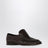 Two soft nappa leather loafers in lacquer brown