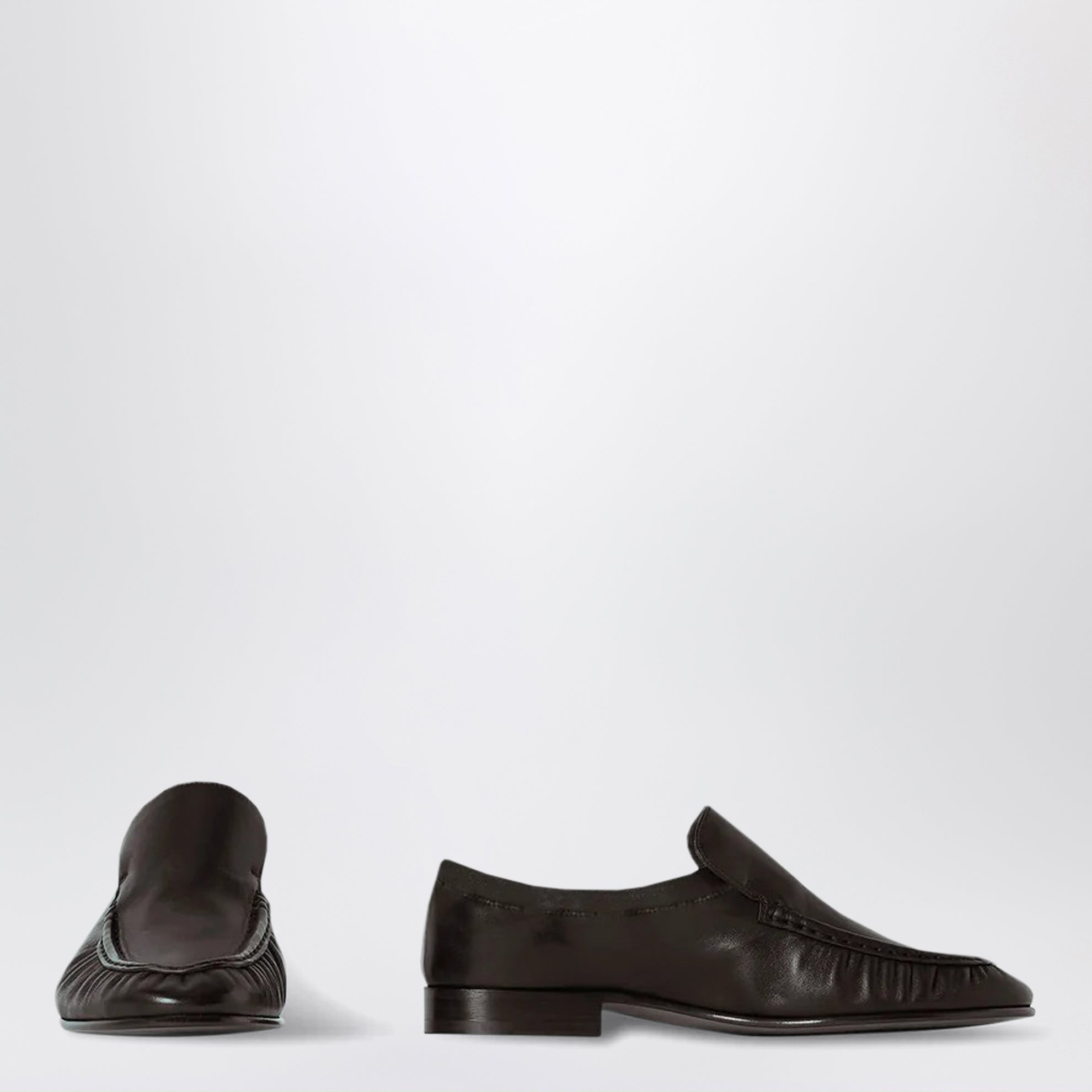 Weicher Nappa-Loafer Two in Lackbraun