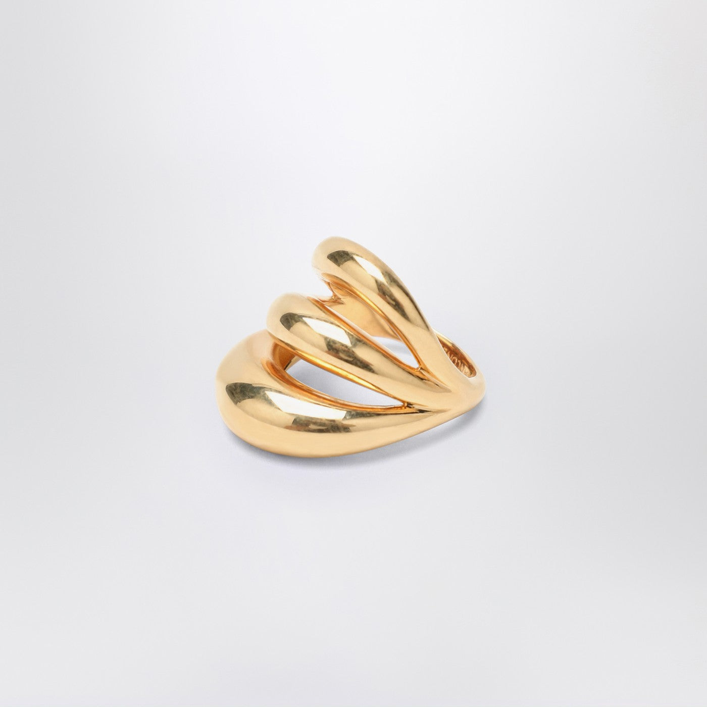 Anello Triptych Blow Up dorato