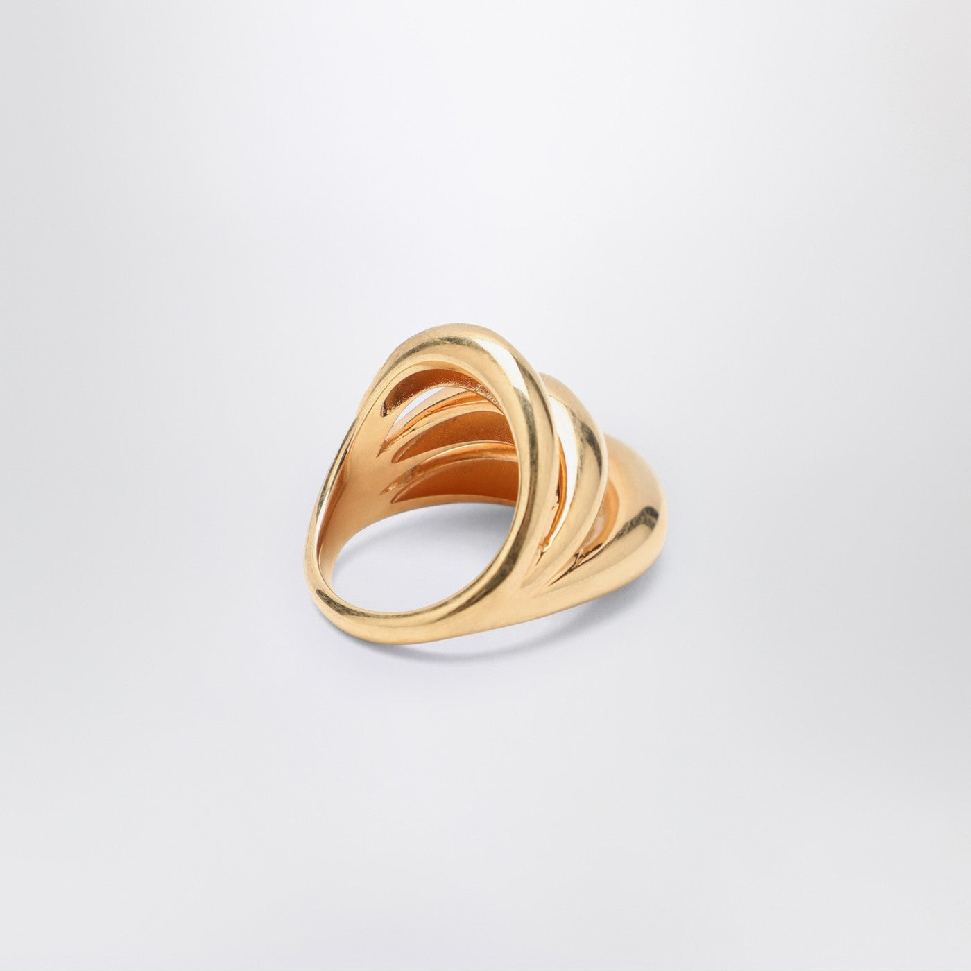 Anello Triptych Blow Up dorato
