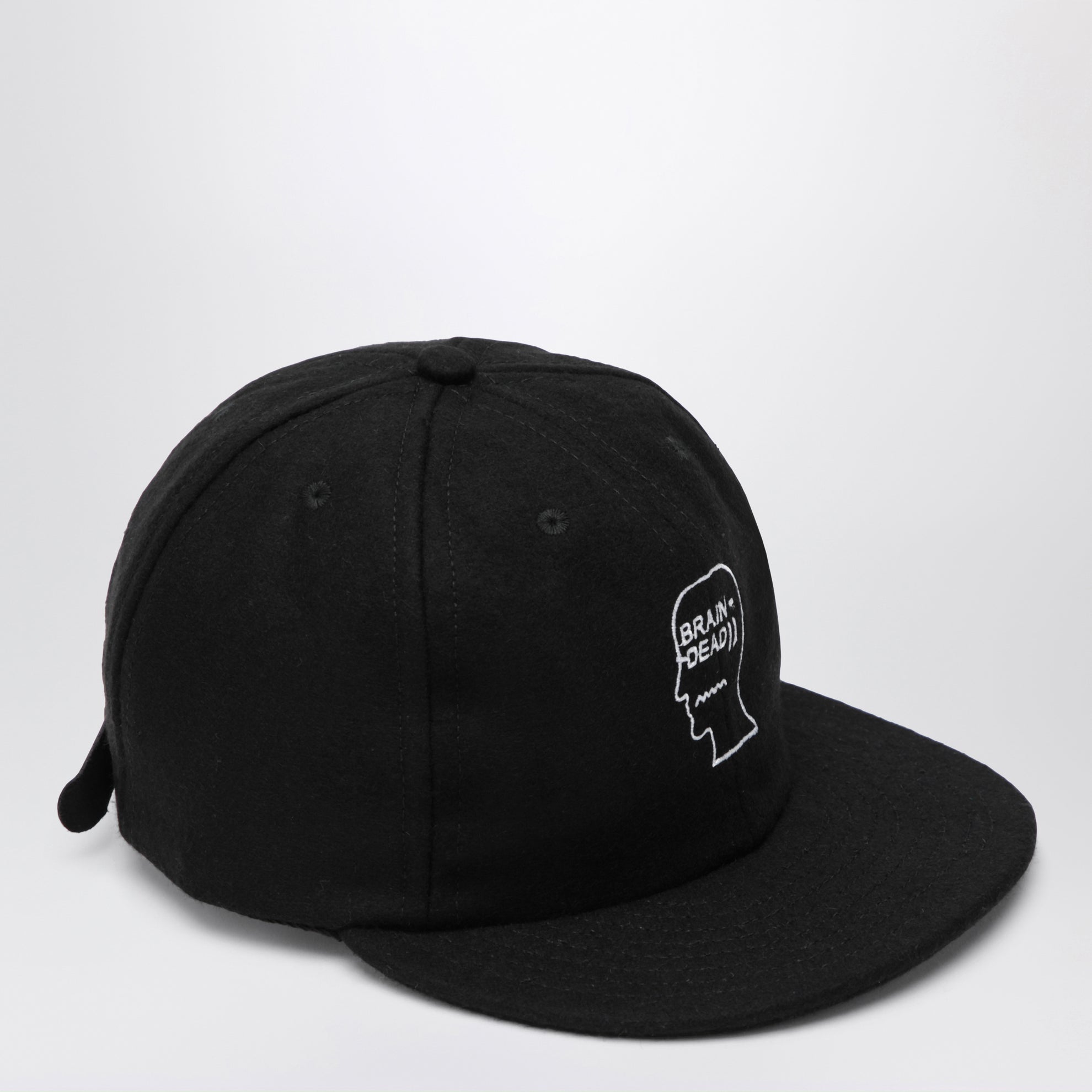 Casquette de baseball noire avec logo brodé