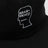 Casquette de baseball noire avec logo brodé