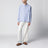 Camicia button-down azzurra in cotone