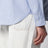 Chemise boutonnée bleu clair en coton