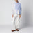 Camicia color-block a righe in cotone