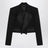 Black wool gabardine spencer tuxedo