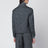 Dark grey short oversized striped jacket