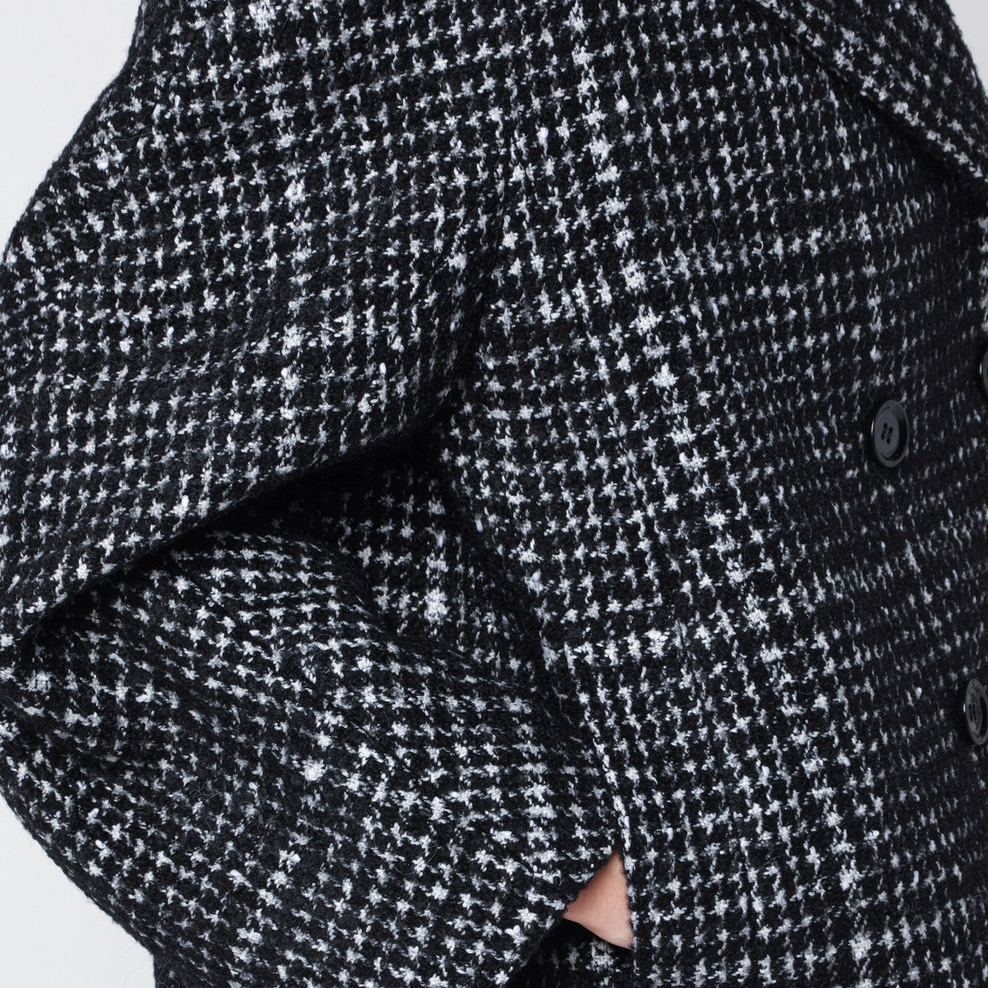 Black/white houndstooth jacket