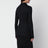 Black double-breasted wool jacket