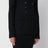 Black double-breasted wool jacket