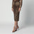 Leopard-print cady skirt