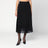 Gonna midi in chiffon e pizzo nera