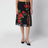 Rock mit Blumenmuster aus Seidenmischung und Spitze