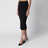 Jupe midi noire en laine vierge