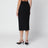 Jupe midi noire en laine vierge