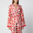 Vanity shirt in silk with majolica print, multicolor