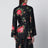 Black Vanity shirt with Bouquet rose print
