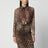 Leopard-print silk georgette shirt