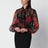 Bluse aus Seidenchiffon mit Rosenprint