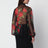 Bluse aus Seidenchiffon mit Rosenprint
