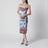 Midi dress in twill with floral print