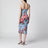 Midi dress in twill with floral print