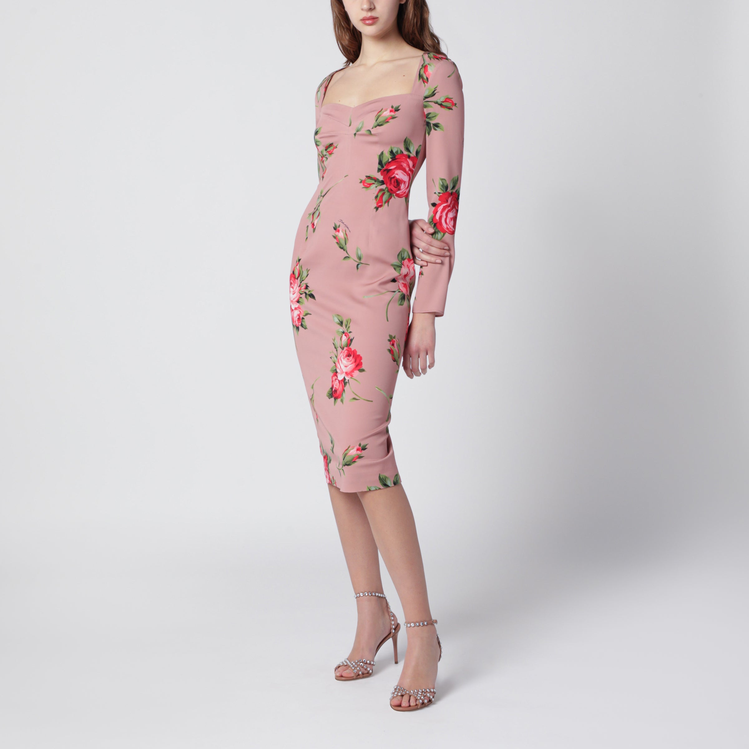 Dolce&Gabbana Bouquet rose print sheath dress | TheDoubleF