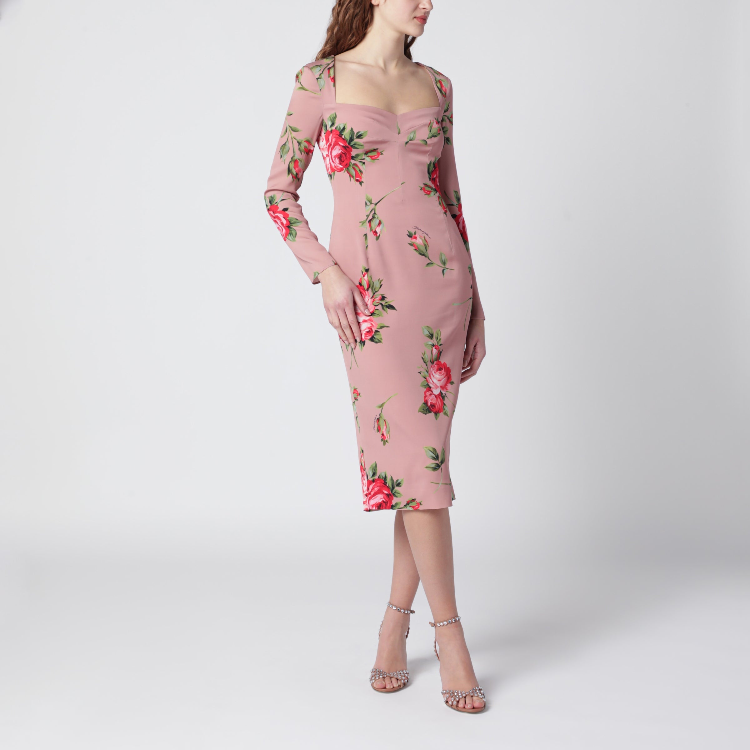 Dolce&Gabbana Bouquet rose print sheath dress | TheDoubleF