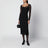 Black Floral Lace Midi Dress
