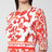 Fitted Maiolica-print silk charmeuse dress in orange