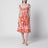 Robe en popeline à imprimé Majolique orange