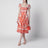 Robe en popeline à imprimé Majolique orange