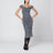Robe à imprimé diagonal en mélange de soie