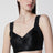 Satin-Bustier im Korsettstil in Schwarz