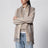 Anagram scarf in white/beige wool and cashmere