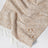 Beige Anagram wool and cashmere scarf