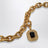 Collier chaîne doré avec pendentif