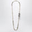 Collier de perles avec fermoir fleur en cristal argenté