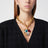 Collier chaîne doré avec pendentif cœur