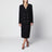 Giacca doppiopetto nera in tweed bouclé