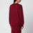 Bordeauxfarbene Strickjacke aus Merinowolle